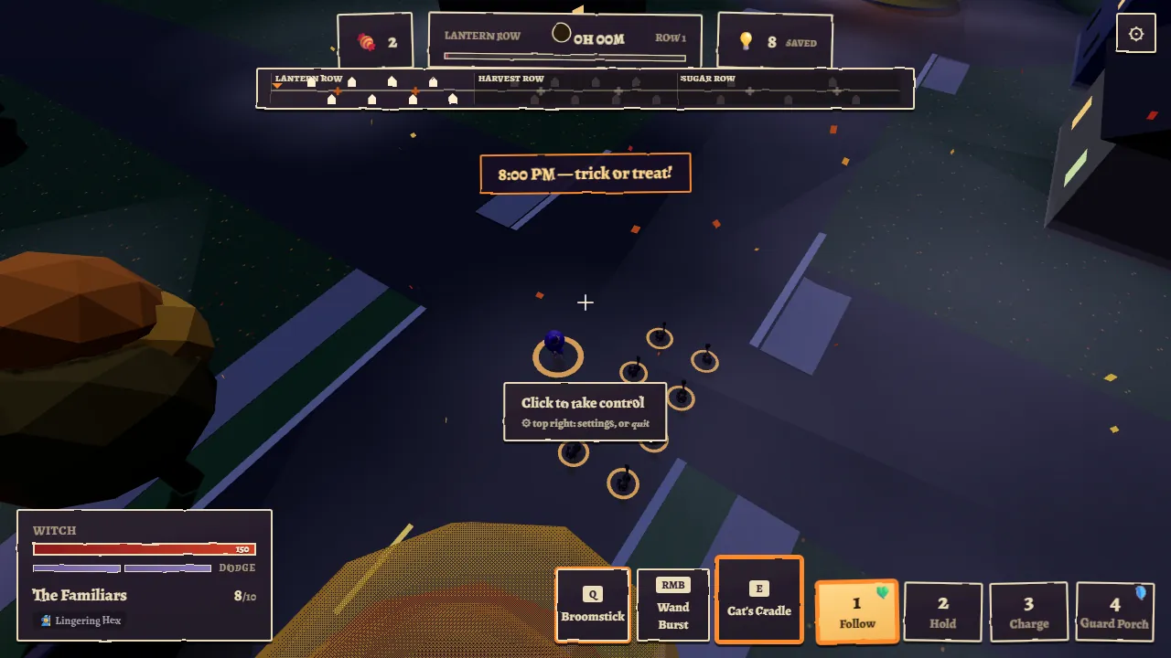 Gameplay: the Bowl, a candy-bowl cul-de-sac
